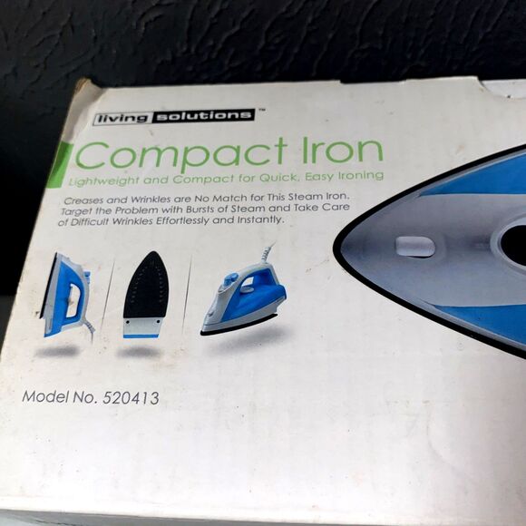 Living Solutions Non Stick Coated Soleplate Compact Iron - IN BOX - Picture 2 of 4